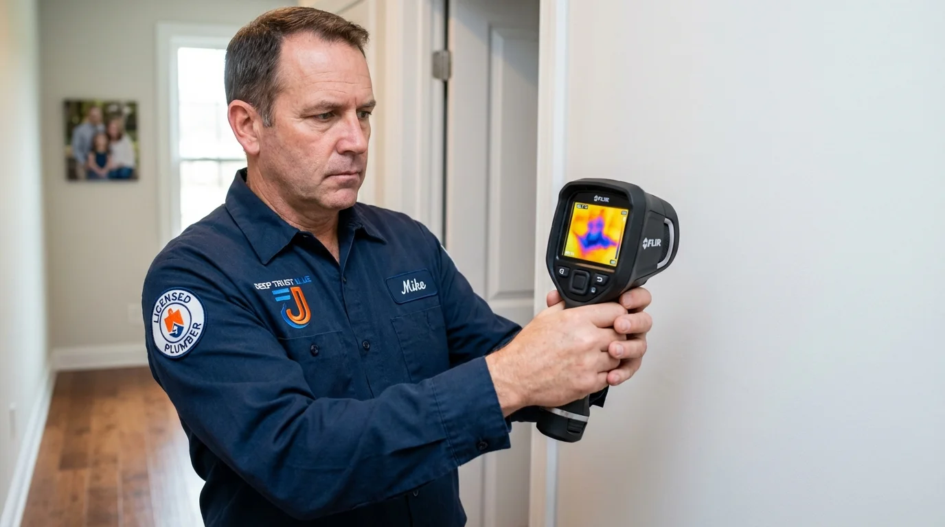 Thermal imaging leak detection by Johns Plumbing LLC in Honeoye Falls